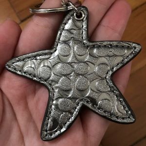 Coach starfish keychain